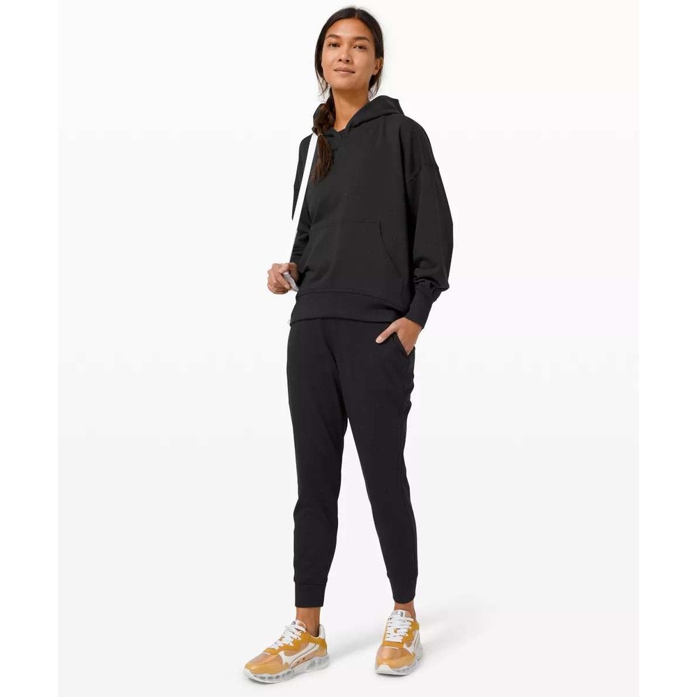 Lululemon Hoodie‎ Women XS/S Black Speckled Perfectly Oversized  Sweatshirt